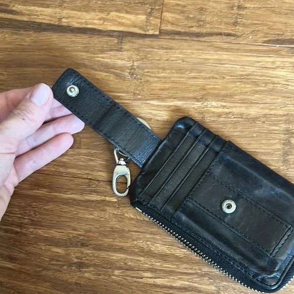 Hobo Black Leather Keychain Wallet - Picture 6 of 6